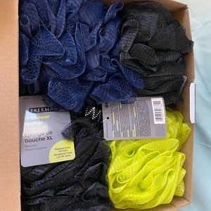 Freeman Men's Body XL Shower Loofah, Cleansing 9ct box